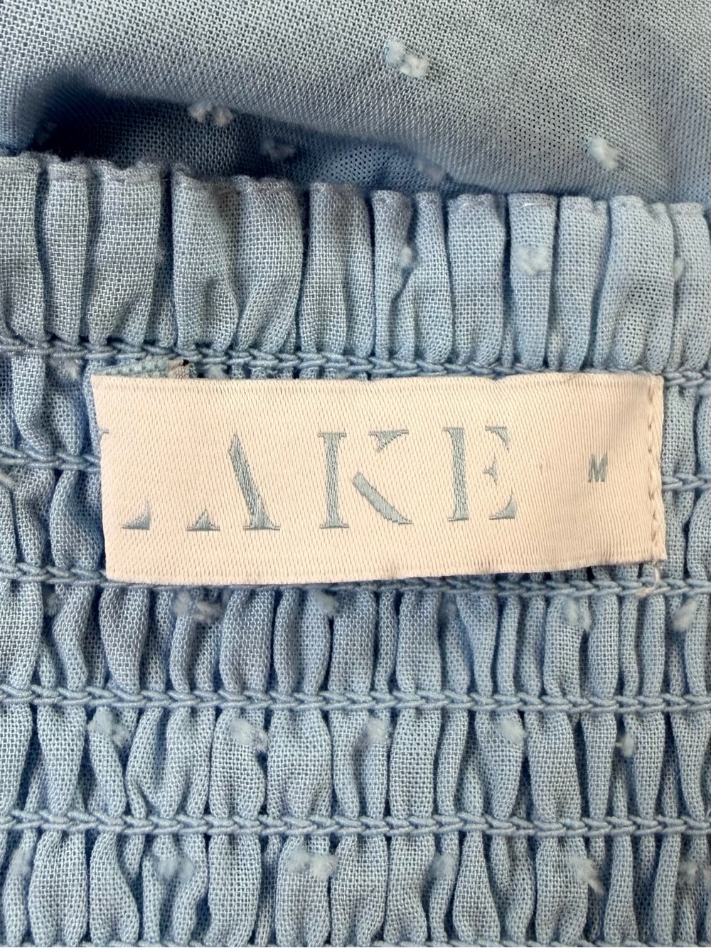 LAKE Lolly Cotton Midi Dress in Morning Blue Size Medium - Picture 13 of 14